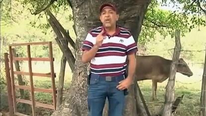 Servando Gómez 'La Tuta', en uno de sus mensajes.