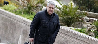 Pedro Torrejón, a la entrada de la Audiencia en 2014