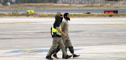 El presunto líder de la célula terrorista de apoyo al Estado Islámico detenido el pasado 26 de septiembre en Melilla.