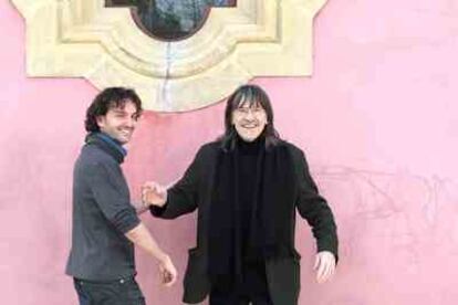 Flotats (Descartes), a la derecha, y Albert Triola (Pascal), ayer en el Teatre Lliure.