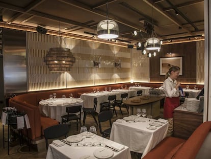 Comedor de Lobito de Mar, nuevo restaurante del chef Dani García en Madrid. 
