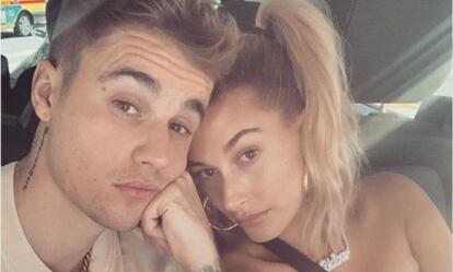 Justin Bieber y Hailey Baldwin.