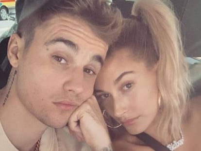 Justin Bieber y Hailey Baldwin.