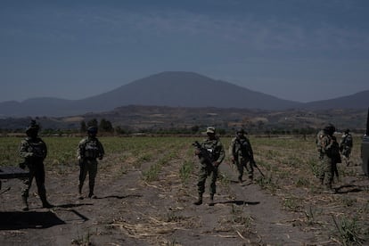 The Mexican Army maintains a constant presence in the vicinity of the ranch.  