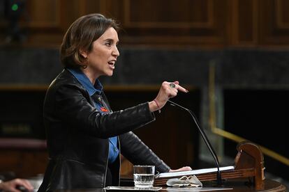 La portavoz parlamentaria del PP, Cuca Gamarra, el martes durante el pleno del Congreso de los Diputados.