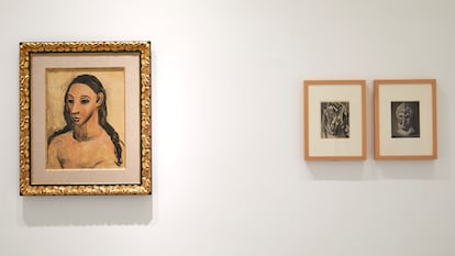La obra de Pablo Picasso 'Busto de mujer joven', ya está expuesta en el Museo Reina Sofía de Madrid.