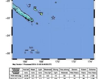 La localización del terremoto.