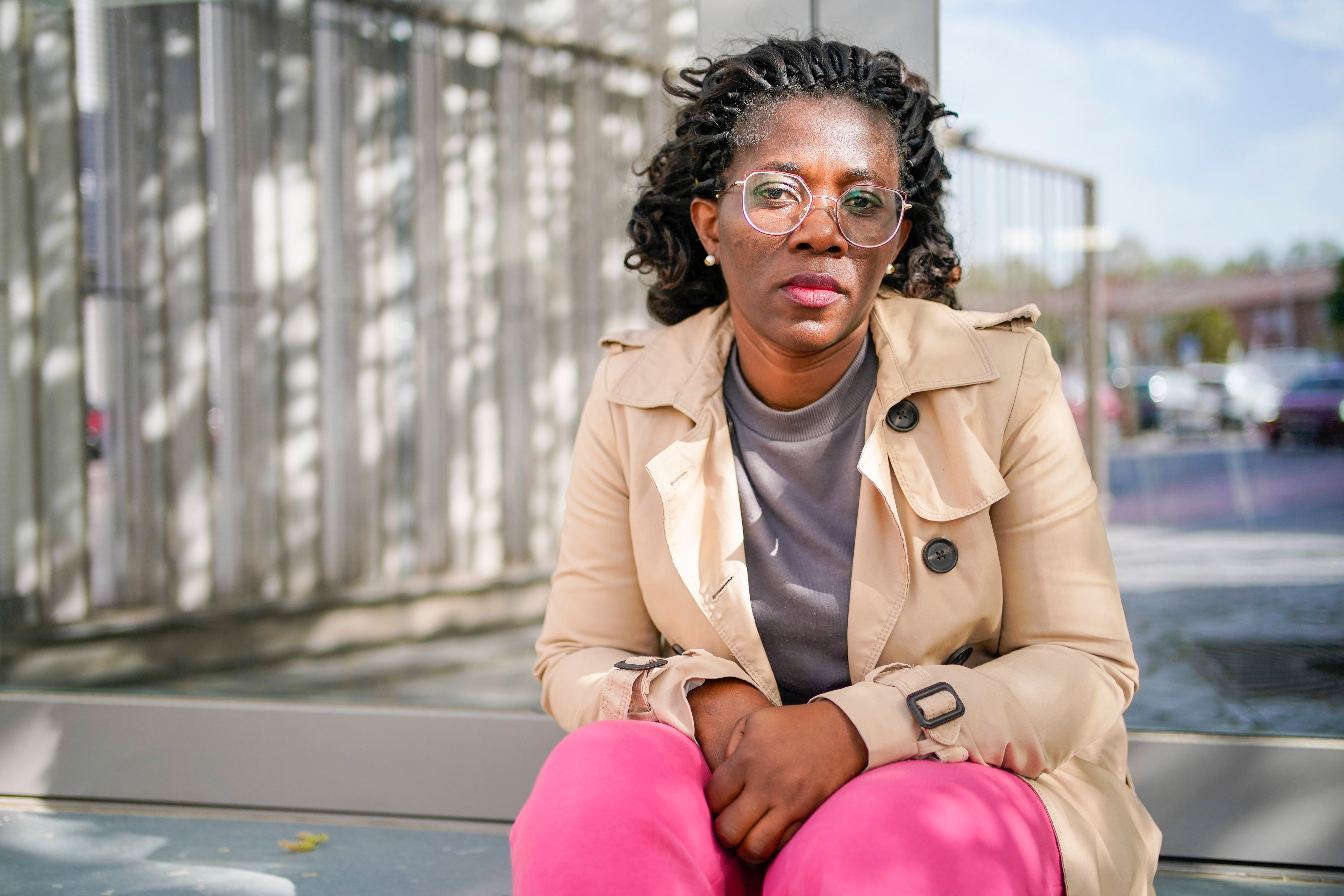 Pastora Ndong, este miércoles en la localidad madrileña de Alcalá de Henares.