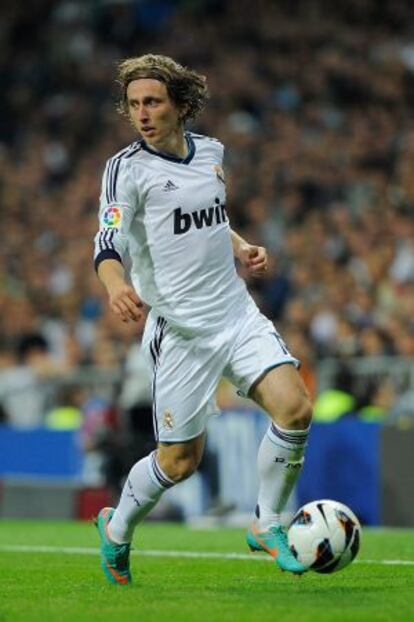 Luka Modric, durante un partido con el Real Madrid