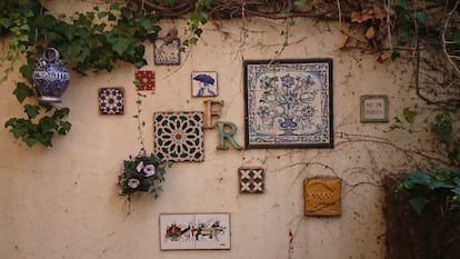 Patio del despacho de Francisco Rico, en Sant Cugat del Vallés. J. G.