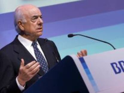 El presidente del BBVA, Francisco González. EFE/Archivo