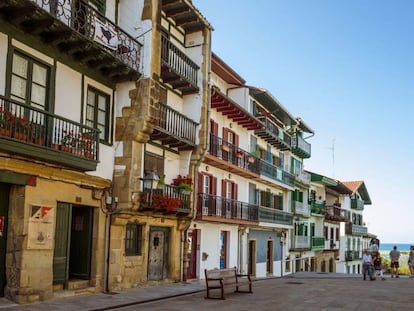 Arquitectura tradicional en Hondarribia.