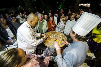 Alta cozinha ao vivo em Tiradentes.