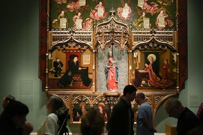 'Retablo de los gozos de Santa María', que se expone en el Museo del Prado, en depósito de Almudena e Iván Arteaga y del Álcazar.