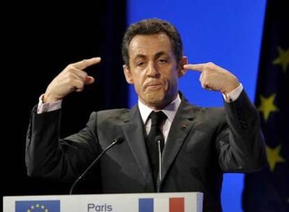 Nicolas Sarkozy, durante un acto oficial el pasado 30 de enero.
