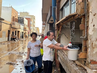 Daños causados por la dana en la localidad valenciana de Massanassa
