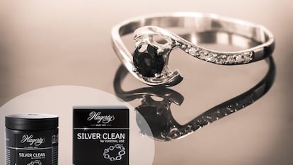 limpiador de plata Amazon, Hagerty Silver Clean, limpia tus joyas en tres minutos, rápido y sencillo, accesorios de joyería, plata como nueva