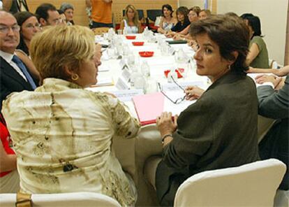 La consejera de Bienestar Social, Alicia de Miguel, ayer, durante la reunión del Observatorio de Género.