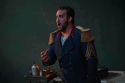 El tenor Brian Jagde durante el tercer acto de ‘La forza del destino’, el pasado 9 de noviembre en el Liceu de Barcelona.