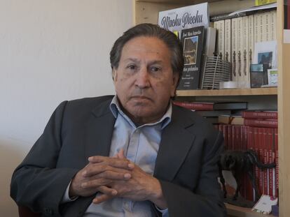 El expresidente peruano Alejandro Toledo, el jueves durante una entrevista en Menlo Park, California.