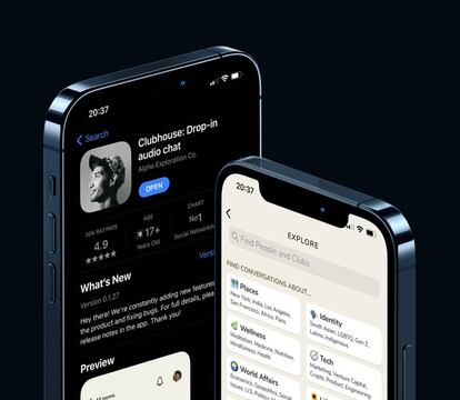 ClubHouse, para iPhone.