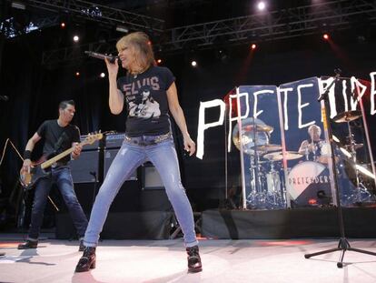 The Pretenders, en concierto en San Sebasti&aacute;n. En el centro, Chrissie Hynde.
