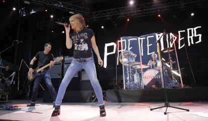 The Pretenders, en concierto en San Sebasti&aacute;n. En el centro, Chrissie Hynde.