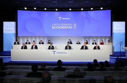 Imagen de la Junta General de Accionistas, celebrada el pasado 8 de abril.