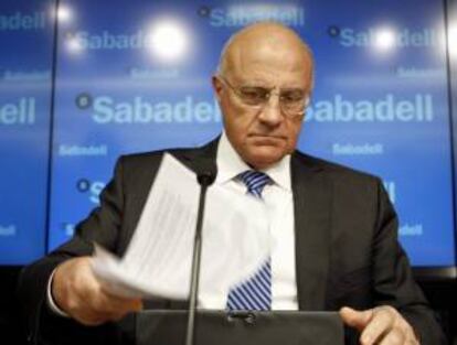 El presidente del Banco Sabadell, Josep Oliu. EFE/Archivo