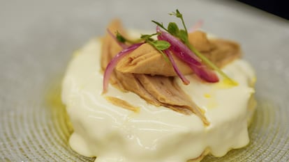 La ensaladilla ganadora del VI Campeonato Nacional de Ensaladilla de España, celebrado en San Sebastián Gastronomika. Imagen proporcionada por la organización.