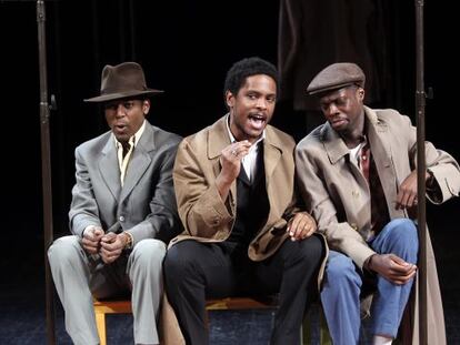 Escena de 'El traje', montaje de Peter Brook