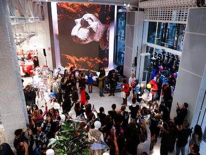 Inauguración de la tienda de Lefties más grande del mundo en el centro de Madrid, el pasado 9 de diciembre.