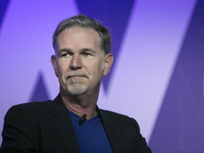 Reed Hastings, fundador de Netflix, aquest dilluns a Barcelona.