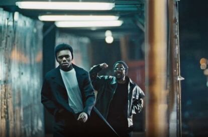 Los raperos Baby Keem y Kendrick Lamar, en el vídeo de la canción.