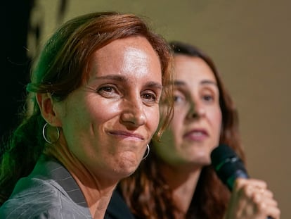 Mónica García y Rita Maestre, de Más Madrid.