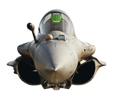 Un Dassault Rafale (1986) en 2010 en Bretaña, Francia.