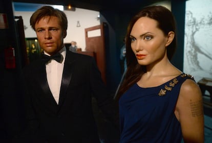 No lo parece pero son Angelina Jolie y Brad Pitt y se estrenaron en 2014 en la galería de Madrid.