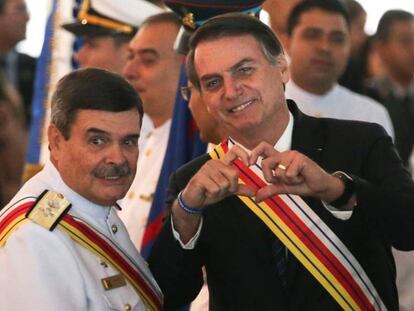 Bolsonaro em cerimônia da Justiça Militar. 