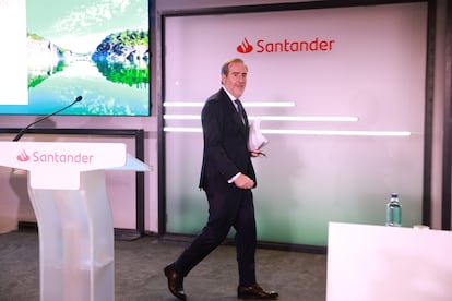 Hector Grisi, consejero delegado del Banco Santander, durante la presentació de resultados del grupo.