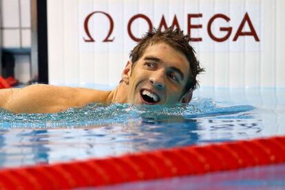 Phelps, despu&eacute;s de vencer en el 4x200.