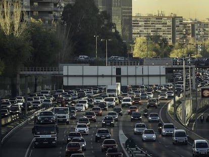 Una zona de Madrid afectada por el ruido del tráfico.