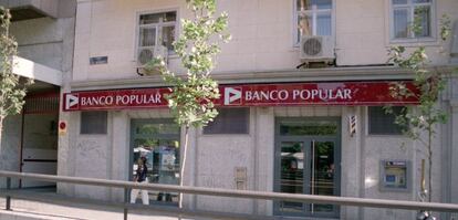 Una sucursal del Banco Popular en Madrid.