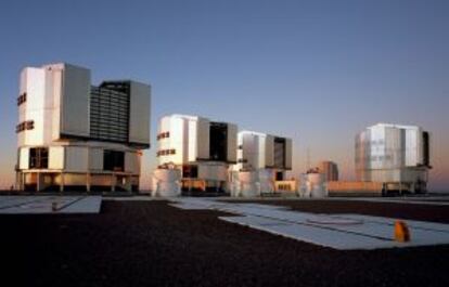 Conjunto de telescopios VLT del Observatorio Europeo Austral (ESO), en Cerro Paranal (Chile). 