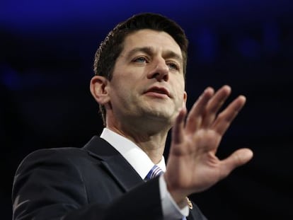 El presidente del comité presupuestario de la Cámara de Representantes, Paul Ryan.