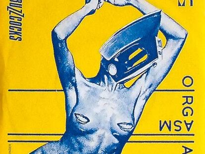 <b>Portada de <i>Osgasm addict,</i> (Buzzcocks, 1977), obra de Linder Sterling.</b>