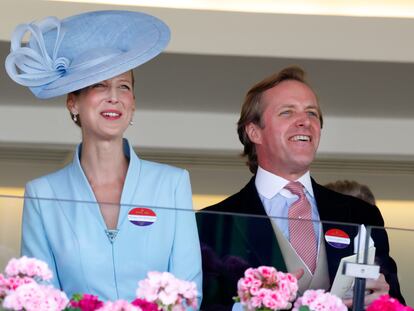 Lady Gabriella Windsor y Tom Kingston fotografiados en junio de 2023, en Ascot (Inglaterra).