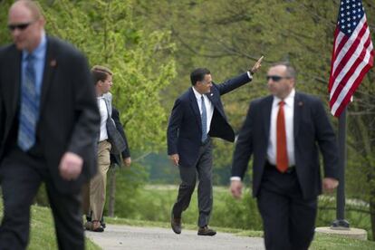 Mitt Romney en un mitin en Pensilvania, el martes.