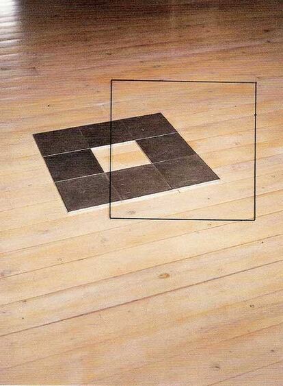 Obra de la serie 'Perspective Collections', de Jan Dibbets.