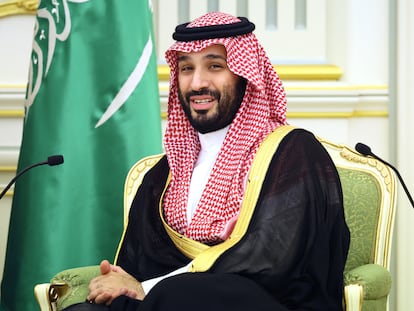 Saudi Crown Prince Mohammed bin Salman in Riyadh on December 6, 2023.