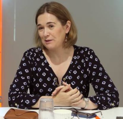 Marta Rivera, durante la reunión del comité ejecutivo de la formación naranja celebrada este lunes en la sede de la calle Alcalá, en Madrid.